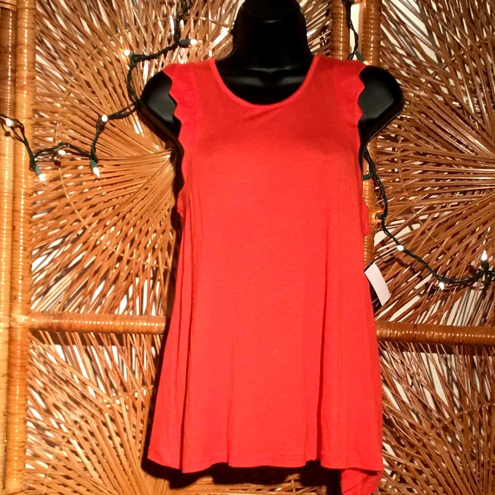 Living Doll Women Blouse Orange Size Medium